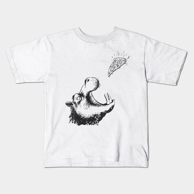 The Hungry Hippo Kids T-Shirt by IGNORANTEES